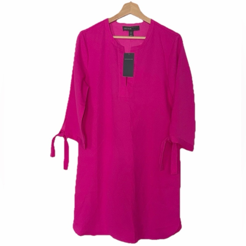 Donna Ricco New York Pink Shirt Dress Sz. 10 NWT!